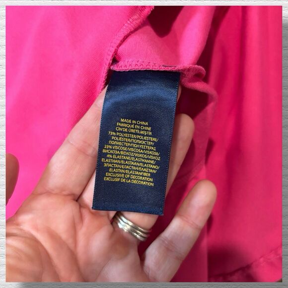 Polo Ralph Lauren Girls Dress 2/2T Pink Sleeveless Drop Waist Fit Flare - Picture 5 of 6